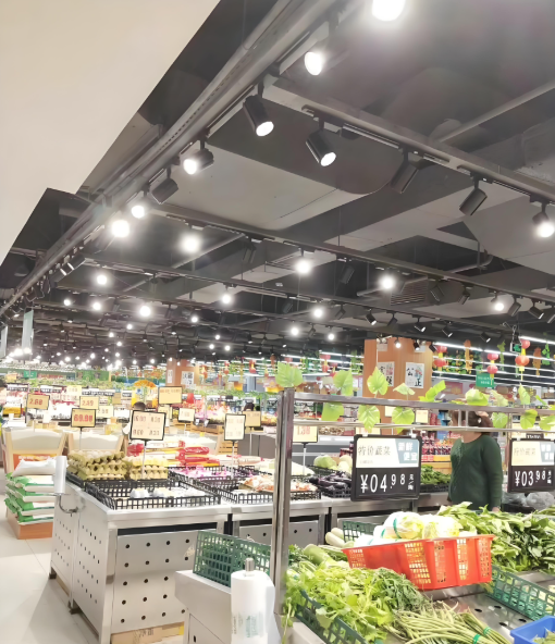 超市照明軌道燈 案例1